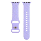 APPLE WATCH9 1 ENGRAVED CHECKERED SILICONE STRAP_CWWW0052
