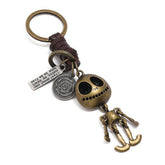 CREATIVE SKULL PENDANT COWHIDE KEYCHAIN_CWMM4701