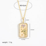 NEW CREATIVE 12 CONSTELLATIONS ZIRCON NECKLACE_CWMM3747