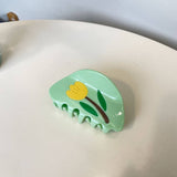 FRENCH ROSE ACETATE HAIRPIN SIMPLE TEMPERAMENT_CWAHA2142