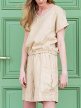 Washed Cotton And Linen Overalls