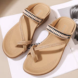 CROSS STRAP COMFORTABLE CASUAL SANDALS SLIPPERS_CWSHS0529
