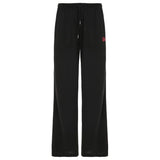 Sports Loose Lace-Up Elastic-Waist Casual Pants