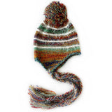 SWEET MIXED COLOR EARMUFFS KNITTED HAT_CWAH2049