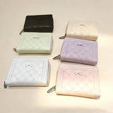 Cute Bow Zip Bifold Wallet For Women_Cwab06227