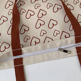 SIMPLE LOVE LAZY STYLE STUDENT CANVAS BAG_CWAB2152