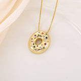 CREATIVE GLOSSY COLORFUL LETTER PENDANT NECKLACE_CWMM5877