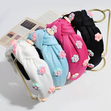 FRESH FLOWER WIDE KNOTTED HEADBAND_CWAHA2304