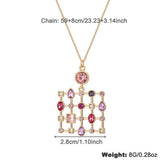 Womens Fashion Colored Rhinestone Necklace