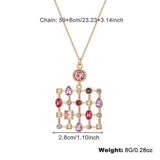 Womens Fashion Colored Rhinestone Necklace
