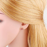 MINI COLORED ZIRCON HEART SHAPED EARRINGS_CWAJE0974