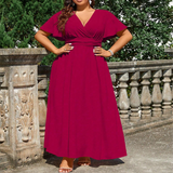 V-Neck Sleeveless Summer Beach Dress_Cwdmd6048