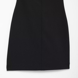 FRENCH STYLE SHINY BOW MINI DRESS CHIC LOOK_CWDMD5807