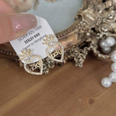 FASHION CROWN LOVE EARRINGS_CWAJE1343