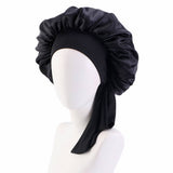 ELASTIC RIBBON SILK BOW NIGHTCAP_CWAH1475