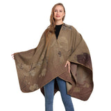 SHAWL VINTAGE SCARF FAUX CASHMERE SLIT WARM CAPE_CWASC2232