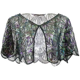 SEQUIN BEADED LACE BOLERO SUMMER DRESS COVER_CWMM8960