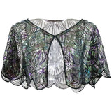 SEQUIN BEADED LACE BOLERO SUMMER DRESS COVER_CWMM8960