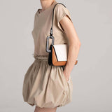 GEOMETRIC SPLICING SMALL SQUARE BAG SHOULDER BAG_CWAB1935