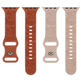 ENGRAVED CHECKERED SILICONE APPLE WATCH9 1 STRAP_CWASC1562