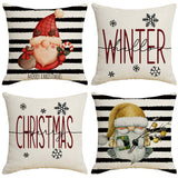 STRIPED CARTOON SANTA CLAUS PILLOWCASE_CWMM1396