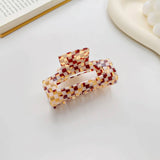 Simple Retro Style Hollow Plaid Hair Claw Clip_Cwaha0736