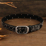 PUNK STREET HEAVY METAL BELT CLAW NAIL DIAMOND BELT_CWMM3940