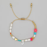 FASHION HAND WOVEN LETTER PEARL BRACELET_CWMM3812
