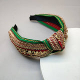 BRAIDED WIDE BAND NON SLIP BOHEMIAN HEADBAND_CWAHA2603