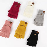 Winter Cold Protection Warm Half Finger Gloves_Cwmm2884