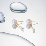 EXQUISITE PEARL ZIRCONIA 18K EARRINGS_CWAHA0906