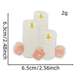CUTE SOLID COLOR CARTOON BOW EMBROIDERED PATCH_CWMM4027