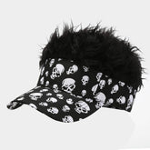HALLOWEEN SKULL PERSONALIZED WIG BASEBALL CAP_CWAB2928