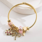 FAIRY STYLE SWAN BOW CHARM COUPLE BRACELET_CWMM8489