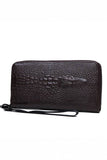 TEXTURE CROCODILE PATTERN LONG WALLET_CUAB0064