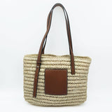 RETRO DAILY LARGE CAPACITY SHOULDER STRAW BAG_CWAB2032