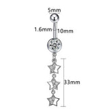 STAR DANGLE BELLY RING CZ HYPOALLERGENIC PIERCING_CWMM9311