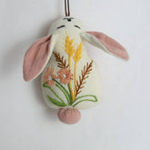HANDMADE WHEAT BLOSSOM BUNNY PLUSH CHARM_CWMM5996