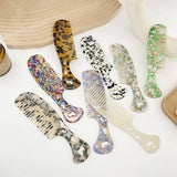 Vintage Acetate Heart Comb For Hair Makeup_Cwmm6432