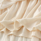 Wave Pleated Mesh Splicing Lace Skirt Cake Skirt_Cwbms0297