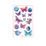 KIDS GLITTER TATTOO STICKERS BEAR BUTTERFLY STARS_CWMM8362