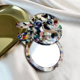 MULTICOLOR ACETATE RABBIT SHAPED MAKEUP MIRROR_CWMM6392