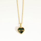 STAINLESS STEEL DECEMBER ZIRCON NECKLACE_CWMM3821