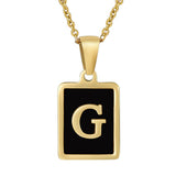 18K STAINLESS STEEL SQUARE 26 LETTER NECKLACE_CWAJE0679