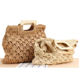FAN FLOWER PORTABLE HOLLOW STRAW BAG_CWAB2121