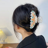 GINGERBREAD MAN HAIR CLAW XMAS CARTOON BUN CLIP_CWAHA1598