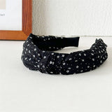2025 New Black White Polka Dot Headband Chic_Cwaha07522