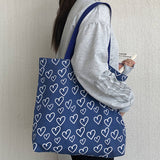 SIMPLE LOVE LAZY STYLE STUDENT CANVAS BAG_CWAB2152