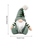 Cwmm10351_Knitted Christmas Gnome Plush Sitting Decoration