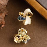 OIL DRIP ENAMEL MOSQUITO COIL EARRINGS_CWMM4283